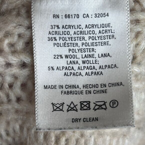 Anthropologie Cardigan Sweater Size Small Wool Alpaca Knit Angel Of The North - Picture 8 of 9